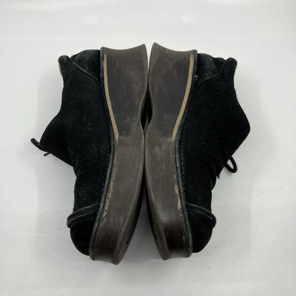 Y2K BC Footwear Black Suede Platform Shoes Womens 7 Whimsigoth Vintage - Picture 6 of 10